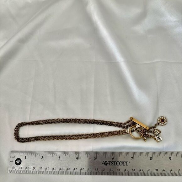 Patti Horn heart rhinestone  charm necklace - Picture 8 of 10